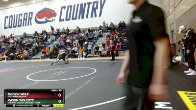 141 lbs Cons. Round 3 - Trevor Wolf, Southern Oregon vs Mason Wolcott, Eastern Oregon University (OR)