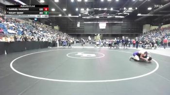 126 lbs Champ. Round 1 - Samuel Vasquez, Leavenworth HS vs Kolby Quint, Arkansas City