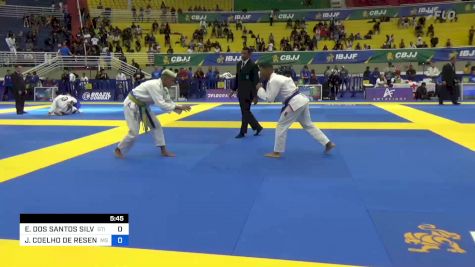 EBERTE DOS SANTOS SILVA vs JOÃO COELHO DE RESENDE NETO 2023 Brasileiro Jiu-Jitsu IBJJF