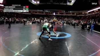 4A 121 lbs Quarterfinal - Isiah Estrada, Socorro vs Caden Justus, Moriarty