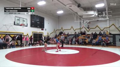 140 lbs Cons. Round 5 - Aly Erickson, Vinton-Shellsburg vs Kaylynn Couppee, Camanche