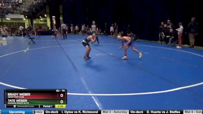 75 lbs Round 4 - Brady Weber, Jesup Mat Club vs Tate Weber, Hudson Pirate Elite