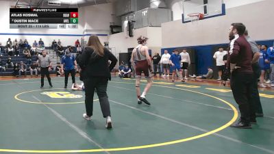 114 lbs Round Of 16 - Atlas Kosmal, Beaver Area vs Dustin Mace, Avella