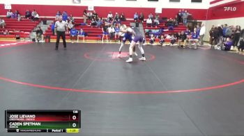 138 lbs Quarterfinal - Caden Spetman, OABCIG vs Jose Lievano, Crestwood, Cresco