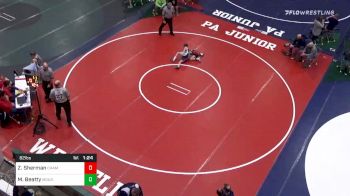82 lbs Prelims - Zachary Sherman, Chambersburg vs Mason Beatty, Mount Union