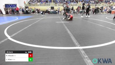 46 lbs Rr Rnd 5 - Nash Woods, Duncan Demons vs Jack Allen, Ponca City Wildcat Wrestling