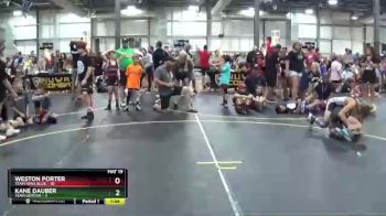 91 lbs Round 4 (6 Team) - Kane Dauber, Team Gotcha vs Weston Porter, Team Iowa Blue