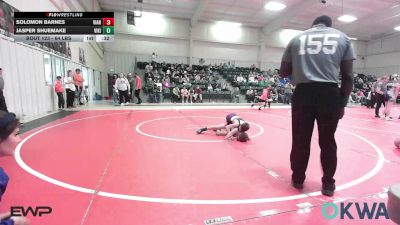 64 lbs Consolation - Solomon Barnes, Vian Wrestling Club vs Jasper Shuemake, Viking Wrestling Club