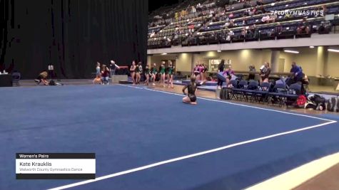 Kate Krauklis - Women's Pairs, Walworth County Gymnastics Dance Center - 2021 Women's Xcel Region 4 Championships