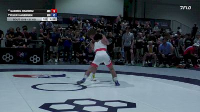 57 kg Champ. Rd Of 128 - Gabriel Ramirez, Aces Wrestling Academy vs Tyeler Hagensen, Golden One RTC