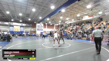 144 lbs Cons. Round 6 - Gianluca Munoz, Bishop Amat vs Avian Singh, Victor Valley S