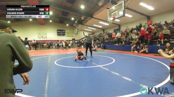 35 lbs Round Of 16 - Logan Allen, Ponca City Wildcat Wrestling vs Colson Starr, Hilldale Youth Wrestling Club