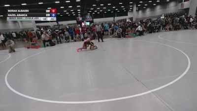 79-83.6 lbs Champ. Rd Of 16 - Hazel Abarca, Best Trained Wrestling vs Norah Albadri, Greater Heights Wrestling