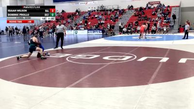 141 lbs Cons. Semi - Isaiah Wilson, Washington & Lee vs Dominic Frollo, Slippery Rock Club Team