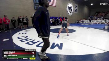 132 lbs Cons. Round 2 - Alex Zavala, Golden Valley vs Peyton Visage, Royal