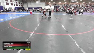 157 lbs Champ. Round 1 - Scott Fitts, Indiana Tech vs Devonya Kee, Simpson (Calif.)