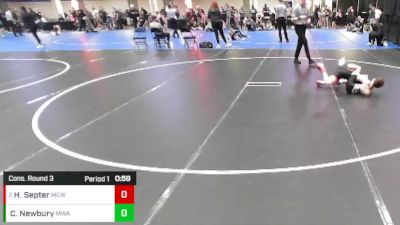 Boys 3rd-4th Grade - 77 Cons. Round 3 - Hunter Septer, Moyer Elite Wrestling vs Caleb Newbury, Moen Wrestling Academy