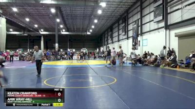 120 lbs Quarterfinals (8 Team) - Keaton Crawford, MOORE COUNTY BRAWLERS - SILVER vs Amir Wray-Hill, HEAVY HITTING HAMMERS