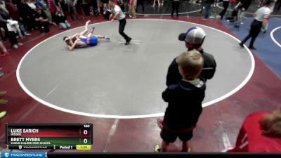 160 lbs Champ. Round 3 - Luke Sarich, Weiser vs Brett Myers, Coeur D`Alene High School