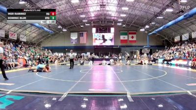 175 lbs Finals (2 Team) - Iker Ramirez, Pisgah High School vs Dominic Blue, Union Pines High School