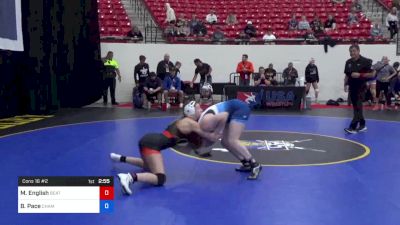125 lbs Cons 16 #2 - Mackenzie English, Beat The Streets - Los Angeles vs Brooklyn Pace, Champions Wrestling Club
