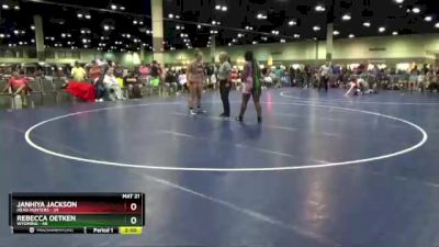 190 lbs Round 3 (8 Team) - Rebecca Oetken, Wyoming vs Janhiya Jackson, Head Hunters