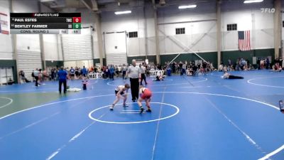 86 lbs Cons. Round 2 - Bentley Farmer, Sandy Creek vs Paul Estes, Torrington Wrestling Club