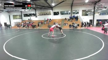 285 lbs 1st Place Match - Christian McChesney, Baldwin Wallace vs Titus Waters, Wabash