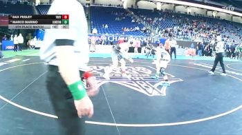D1-157 lbs 5th Place Match - Marco Marino, Clarkston vs Dax Fegley, Troy