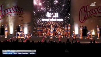 Maryland Twisters Virginia - 4cast [2025 L4.2 Senior Day 1] 2025 Champion Cheer and Dance Grand Nationals