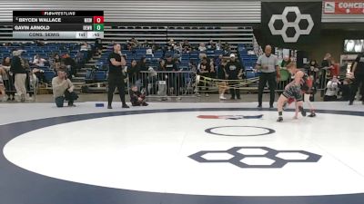 78 lbs Cons. Semis - Gavin Arnold, Delaware Wrestling vs Brycen Wallace, Midwest Xtreme Wrestling