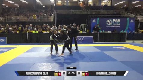 Lucy Michelle Hurst vs Aubree Annalynn Celis 2025 Pan Kids Jiu-Jitsu IBJJF Championship