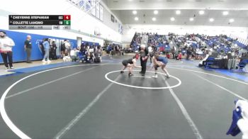 125 lbs Cons. Round 7 - Isabella Campos, Chaparral vs Adriana Matagi, Westminster