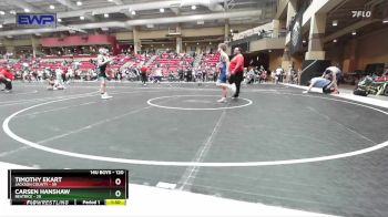 120 lbs Cons. Round 3 - Timothy Ekart, Jackson County vs Carsen Hanshaw, Beatrice