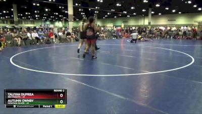 190 lbs Round 2 (8 Team) - Taliyah Duprea, Red Knights vs Autumn Ownby, Montana Silver