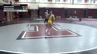102-103 lbs 1st Place Match - Rhylin Sutton, Center Point-Urbana Girls vs Madilyn Payne, Starmont Girls