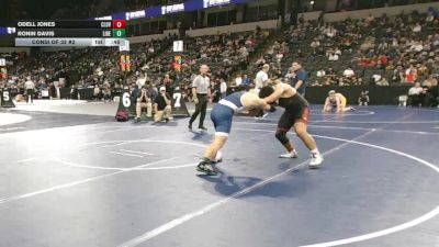 190 lbs Consi Of 32 #2 - Odell Jones, Clovis West (CS) vs Ronin Davis, Liberty (CS)