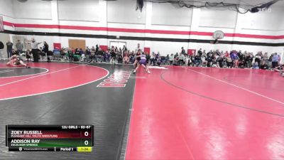 83-87 lbs Round 1 - Zoey Russell, Pleasant Hill Youth Wrestling vs Addison Ray, Excelsior Springs