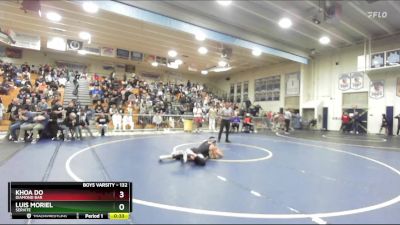 132 lbs Cons. Round 3 - Luis Moriel, Servite vs Khoa Do, Diamond Bar