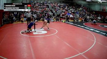 160 lbs Cons. Round 2 - Hunter Ryan, Southmoreland Hs vs Braeden Watters, Plum Hs