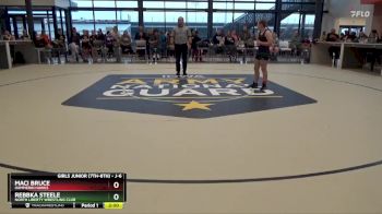 J-6 lbs Round 1 - Maci Bruce, Hammerin Hawks vs Rebbka Steele, North Liberty Wrestling Club