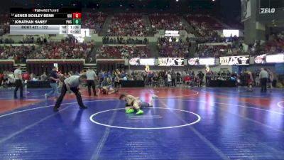 122 lbs Champ. Round 2 - Jonathan Haney, Powell Wrestling Club vs Asher Bosley-Benn, Mountain Man