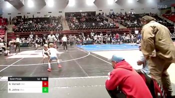 52 lbs Semifinal - Grayson Varnell, Claremore Wrestling Club vs Ryzen Johns, Collinsville Cardinal Youth Wrestling