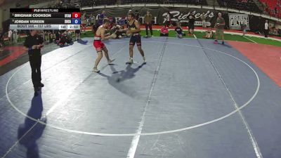 157 lbs 1st Place Match - Brigham Cookson, Utah vs Jordan Vereen, South Carolina