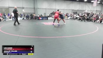 235 lbs Placement Matches (16 Team) - Jax Saeed, California Red vs Kinslee Collier, Oklahoma