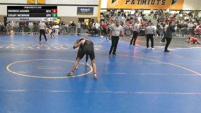 125White lbs Final - Patrick Adams, Rutgers-UNATT vs Colby McBride, Appalachian State