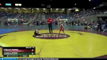 70 lbs Quarterfinal - Izabelle Byrne, Deschutes Mat Club vs Stellah Dierkes, Illinois Valley Youth Wrestlin