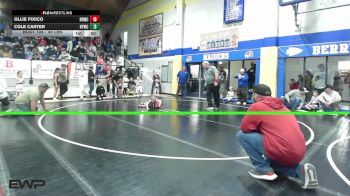45 lbs Round Of 16 - Ollie Fixico, Red Ryder Wrestling Club vs Cole Carter, Hilldale Youth Wrestling Club