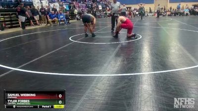 2 - 190 lbs Cons. Round 2 - Tyler Forbes, Central (Woodstock) vs Samuel Wiebking, Chatham