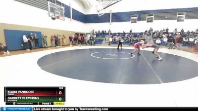 132 lbs Cons. Round 3 - Garrett Plemmons, Riverside vs Kouki VanHoose, Ferris